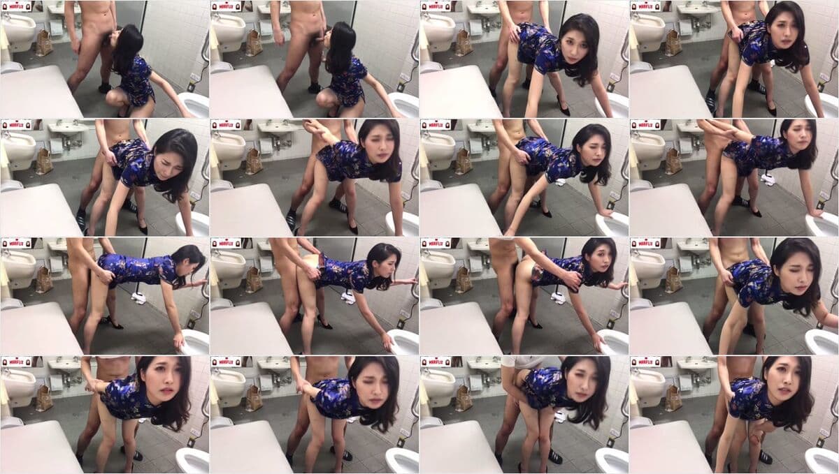 Petite Asian Babe Takes Hard Doggy Pounding Bathroom - Homemade