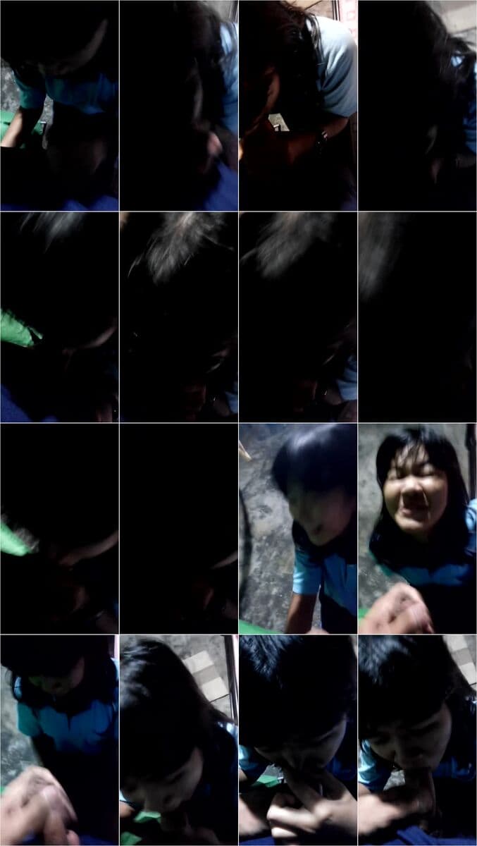 Petite Asian Girl Deepthroats Hard Cock Sloppy Outdoor - Amateur